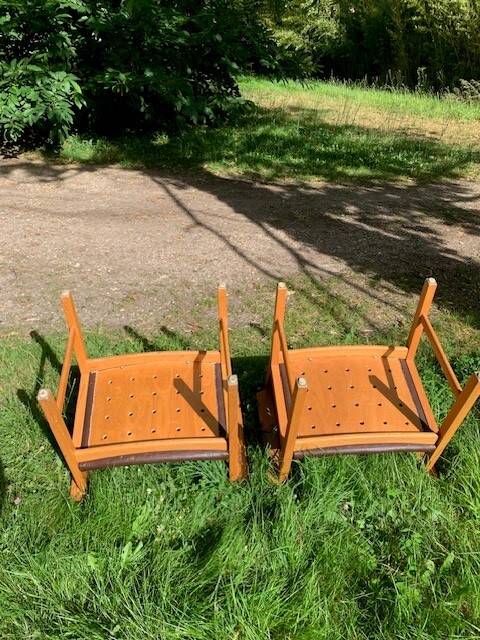2 Hans Wegner armchairs - Denmark 1960s