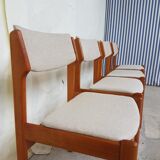 Set of 4 dining chairs made in Norway