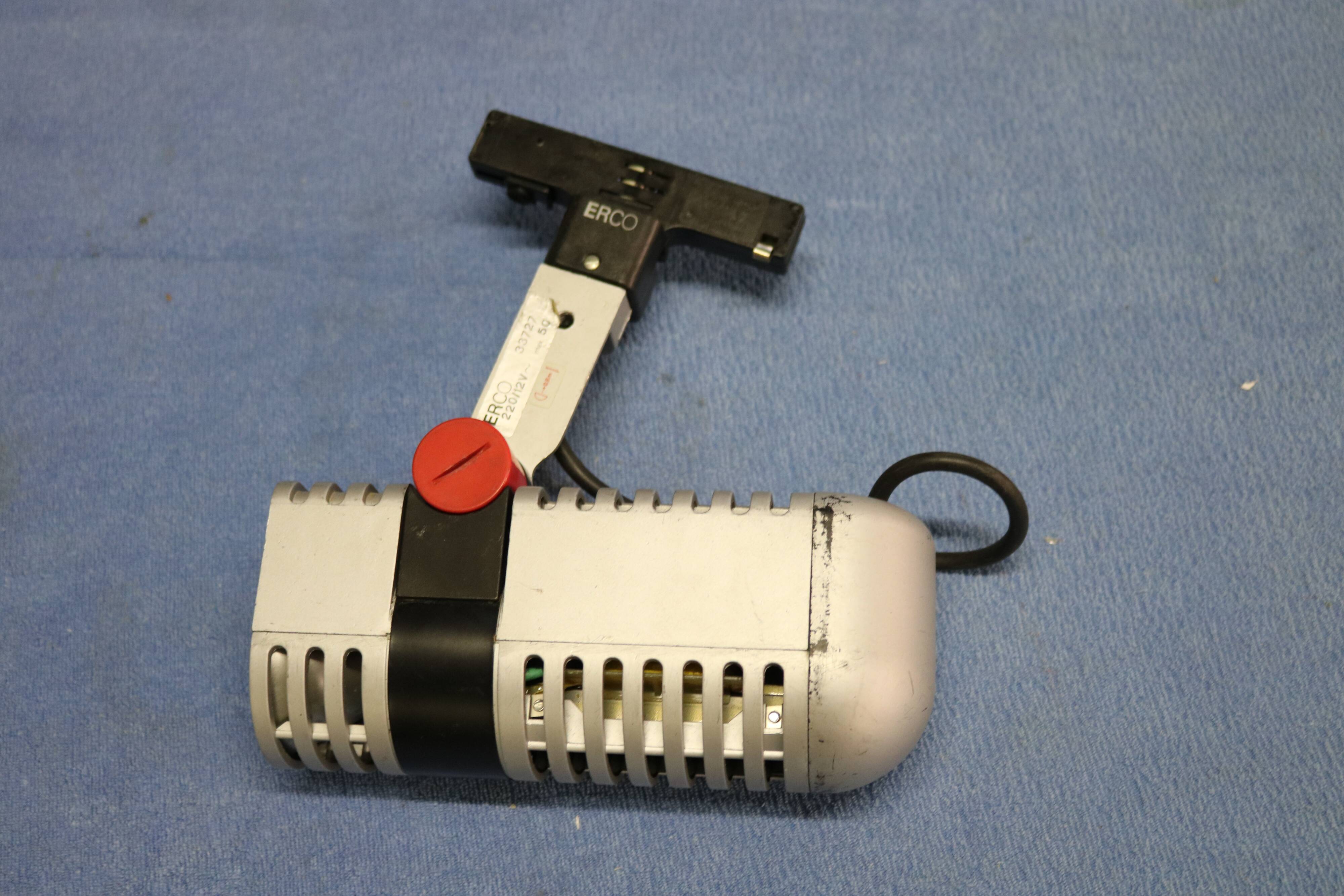 Set of 3 roger tallon vintage erco halogen spots - rare model 33727 - 1975