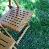 Series of 3 folding chairs
