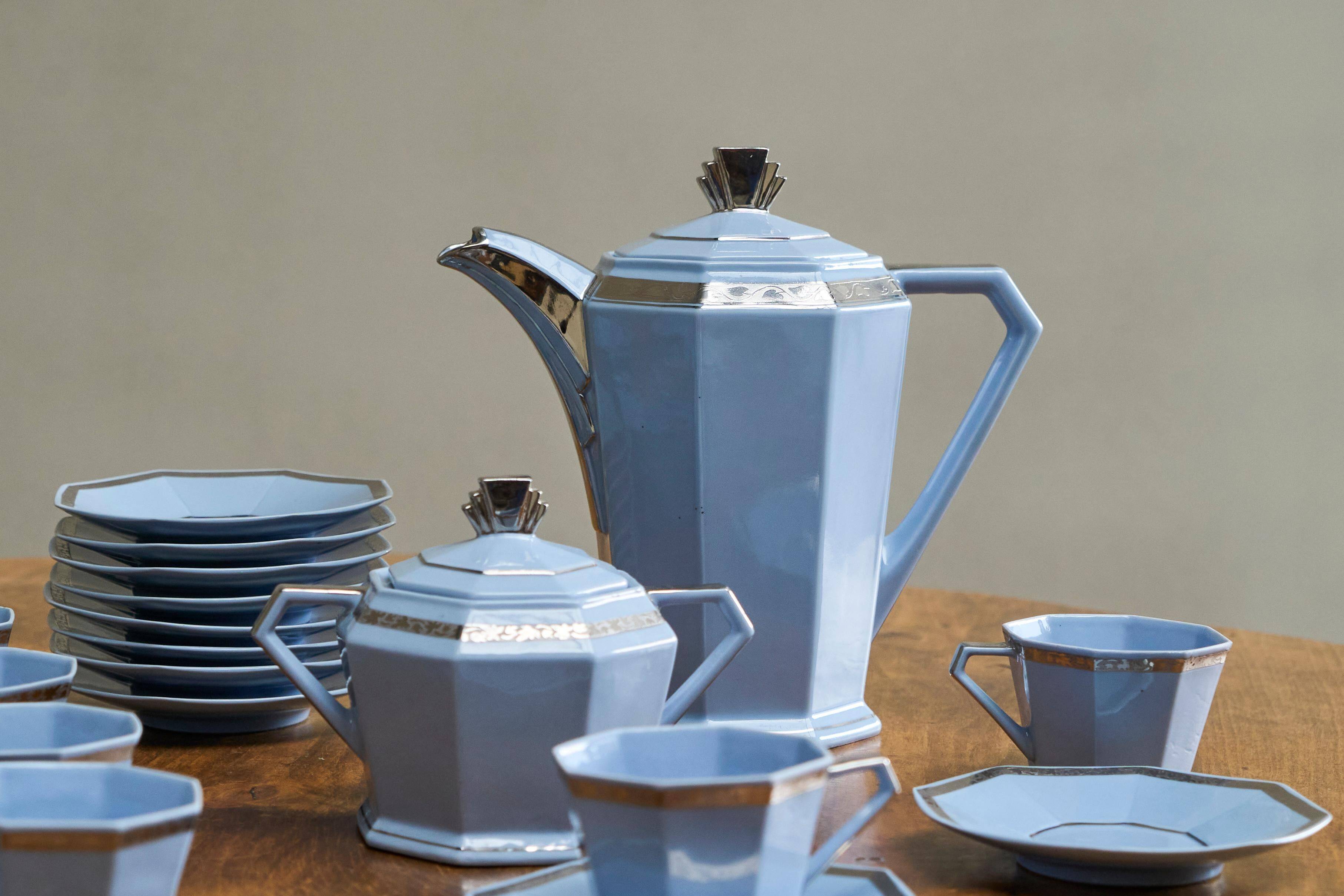 Art Deco coffee service Belgian 1930s