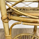 Rattan bottle holders from the 60s