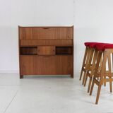 Danish design dry bar set by Johannes Andersen for Skaaning & Søn
