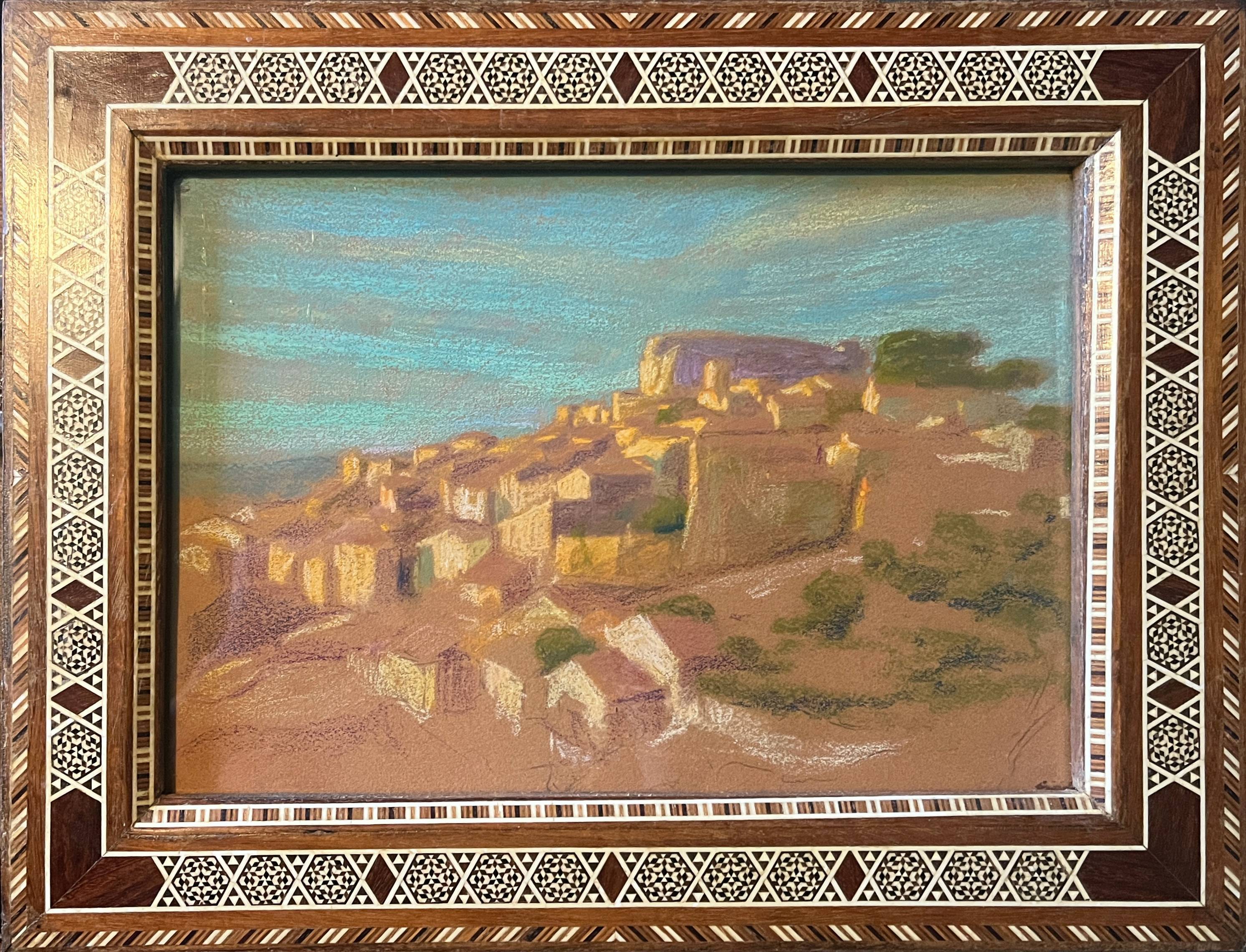 Painting attr. Ed. Pannetier "Landscape of Algeria" Orientalist