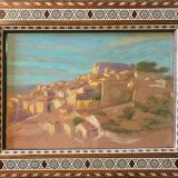 Painting attr. Ed. Pannetier "Landscape of Algeria" Orientalist