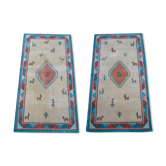 Paire de tapis laine 60 x 120 péruvien