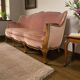 Baroque vintage rose sofa / three-seater / sofa