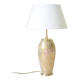 Antique Limoges porcelain table lamp, gold color, astrological sign decor