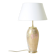 Antique Limoges porcelain table lamp, gold color, astrological sign decor