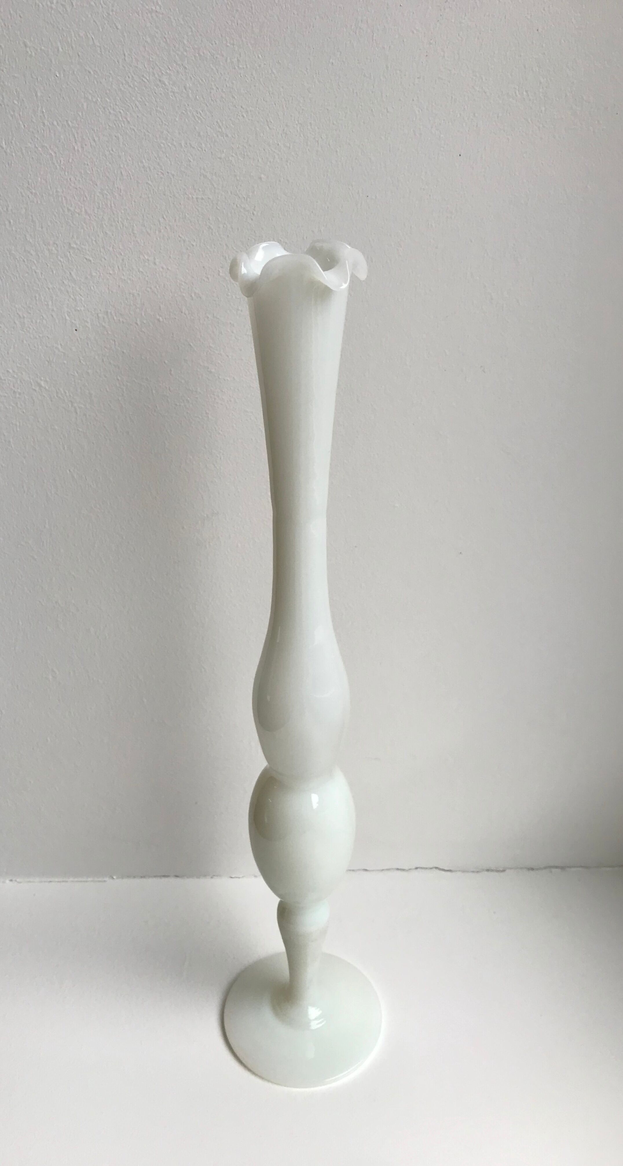 Old opaline soliflore vase early twentieth century