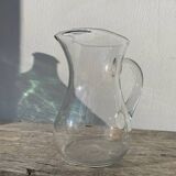 Clear Murano glass pitcher, 1960
