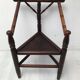 Pair of antique English triangular armchairs 1900s