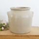 Large old stoneware confit pot