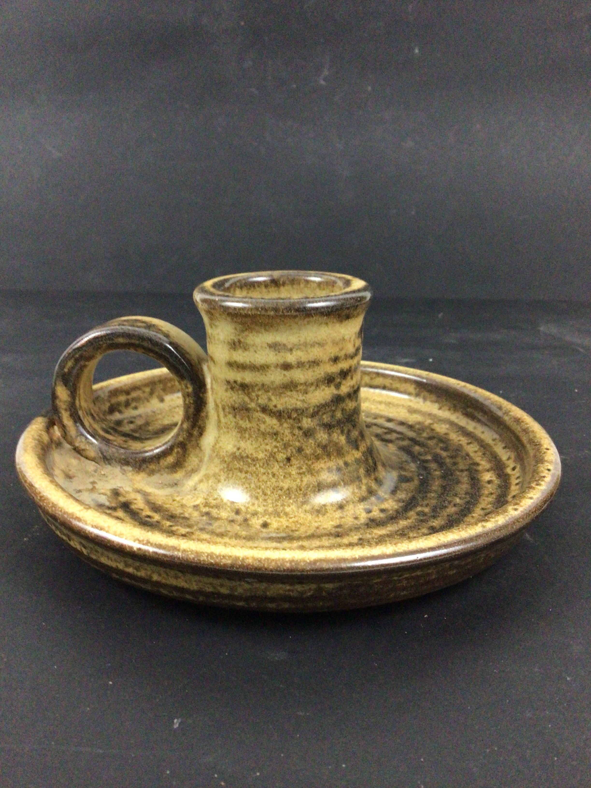 Sandstone candle holder by Albert Breton