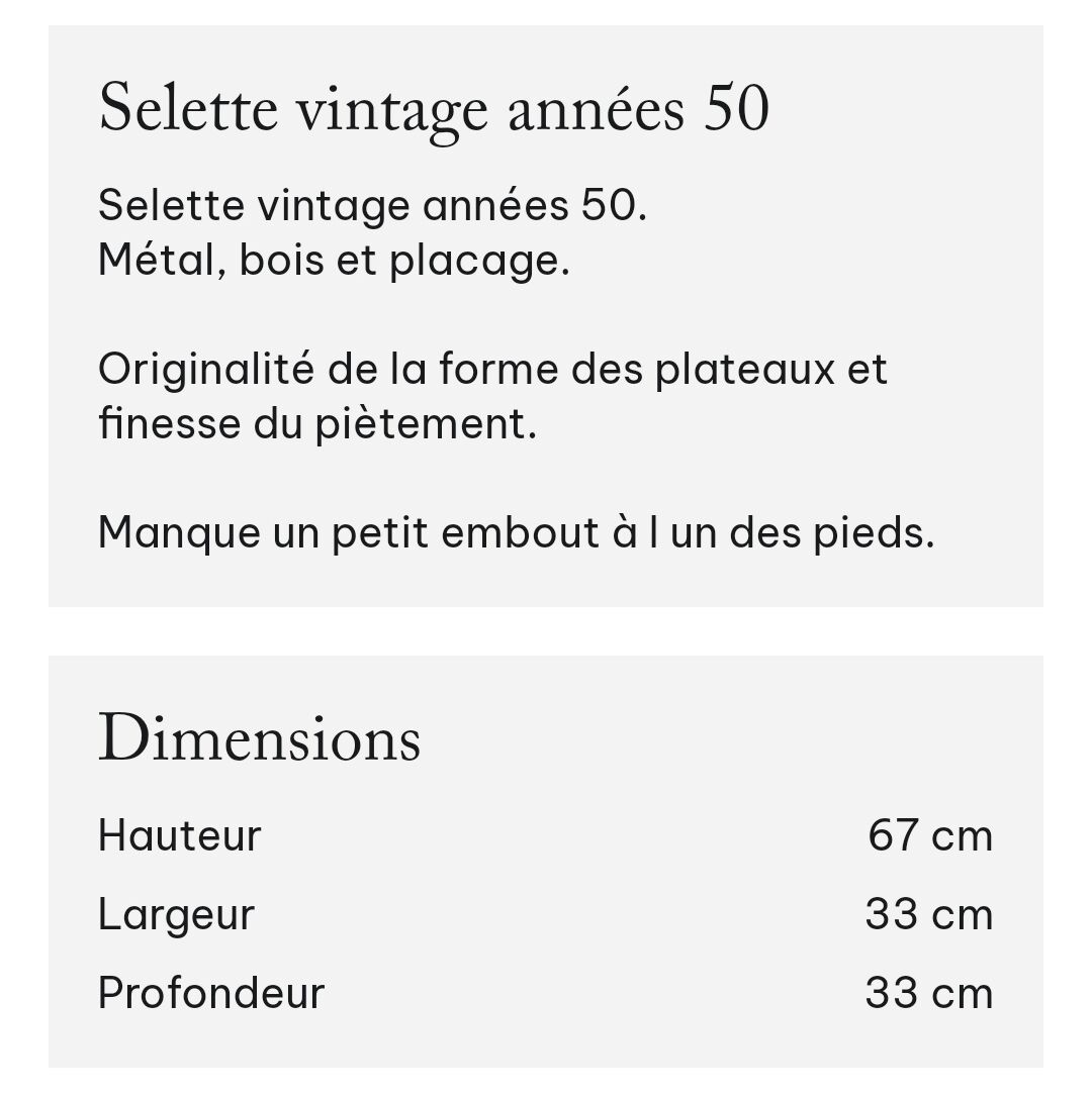 Vintage chair from the 1950s.