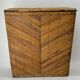 Pencil reed rattan bamboo chest or trunk, 1950s-1960s