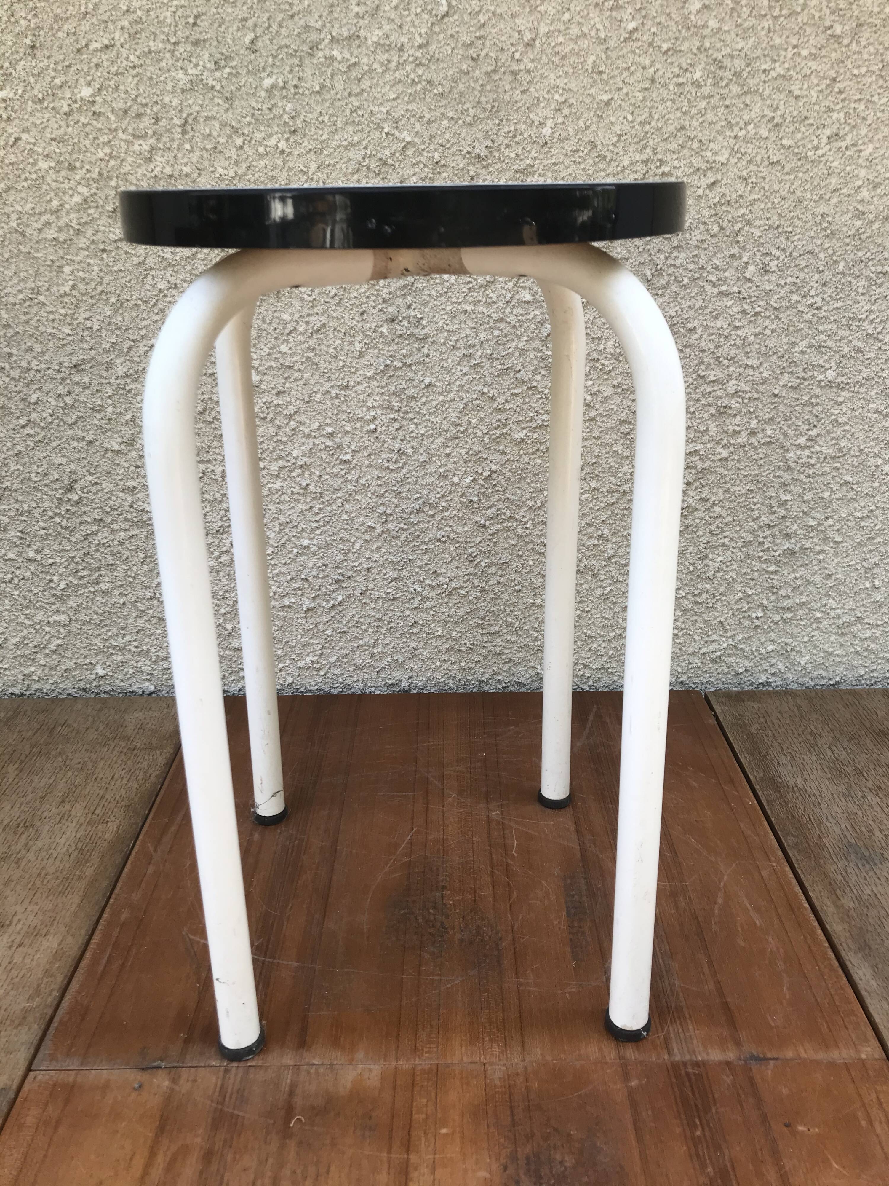 Formica blue stool