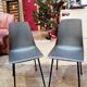 Duo chairs fantasia grises - vintage 1960