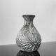 Vintage engraved ceramic soliflore vase