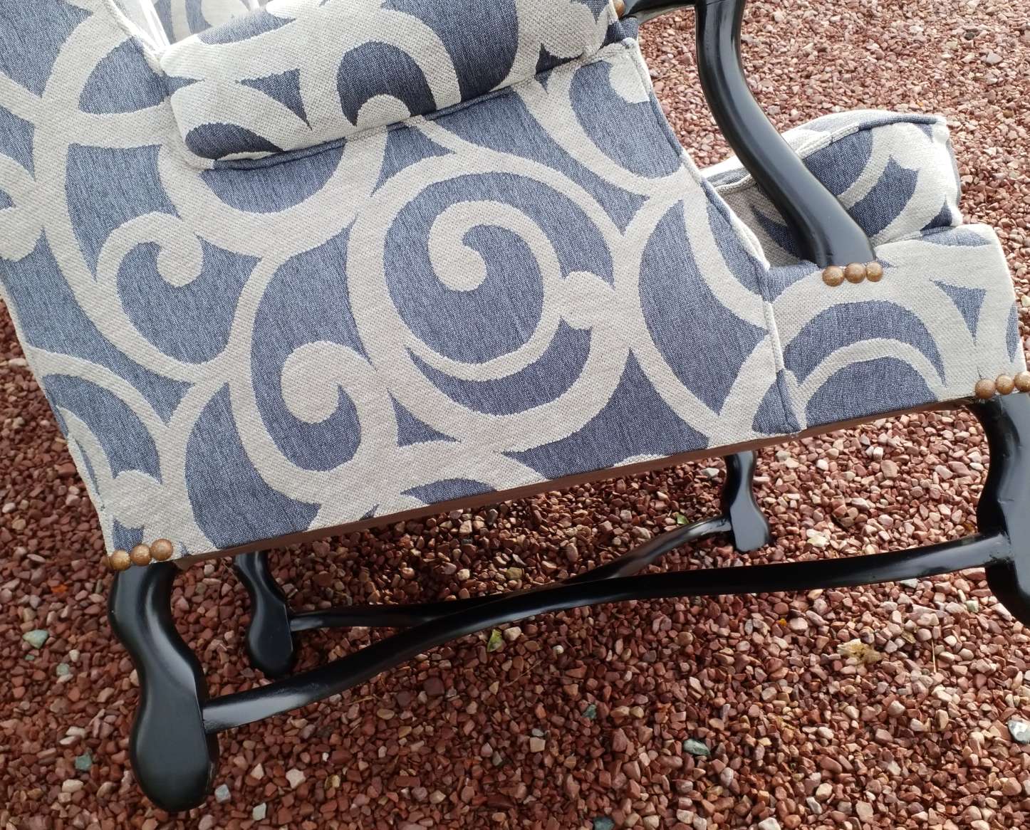 Pair of armchairs with ears