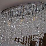 Minimalist glass fringe ceiling light
