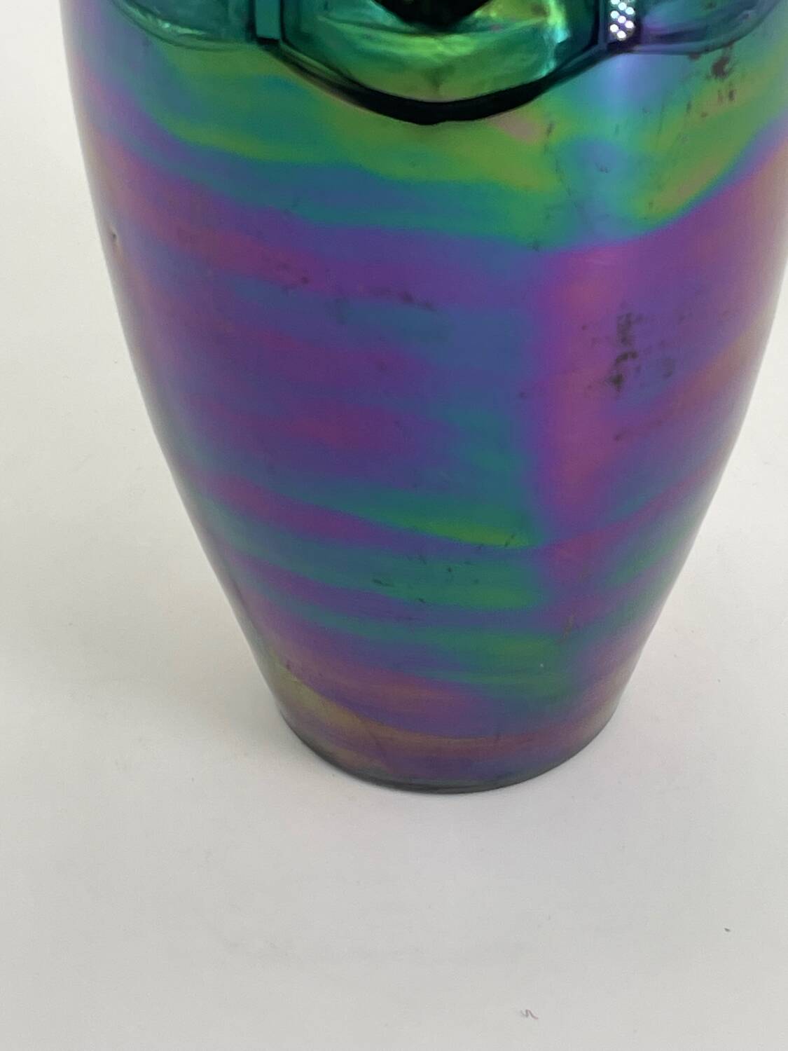 Vintage mercurized ceramic vase