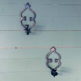 Pair of wall candle holders