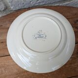 Old Lonchamp ceramic plate, Chardon Terre de fer model