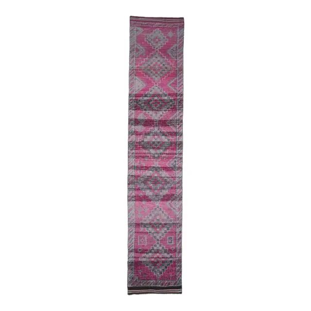 Vintage Turkish Handmade Wool Runner 79x420