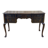 English chippendale desk in walnut from the 1950s