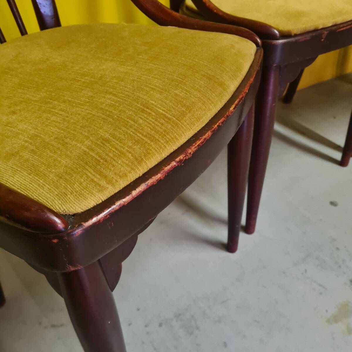4 Thonet Art Deco Chairs Model A846 from around 1922