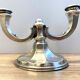 Ancien Bougeoir Chandelier Allemagne 1930 Art Déco Wilhelm Wolff Plaqué Argent