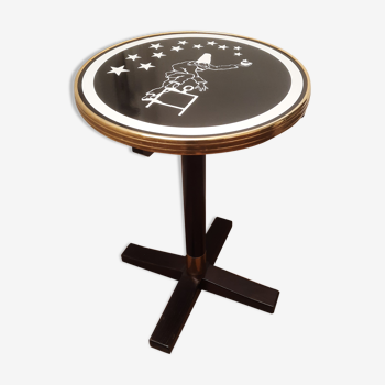 Table bistro enamel cafe vitta brass hooping