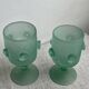 Iranian stemmed glasses in blown glass 1960
