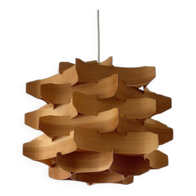 Suspension en bois du milieu du siècle par Hans-Agne Jakobsson, Suède, années 1970