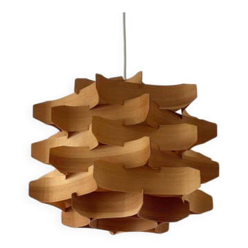 Suspension en bois du milieu du siècle par Hans-Agne Jakobsson, Suède, années 1970