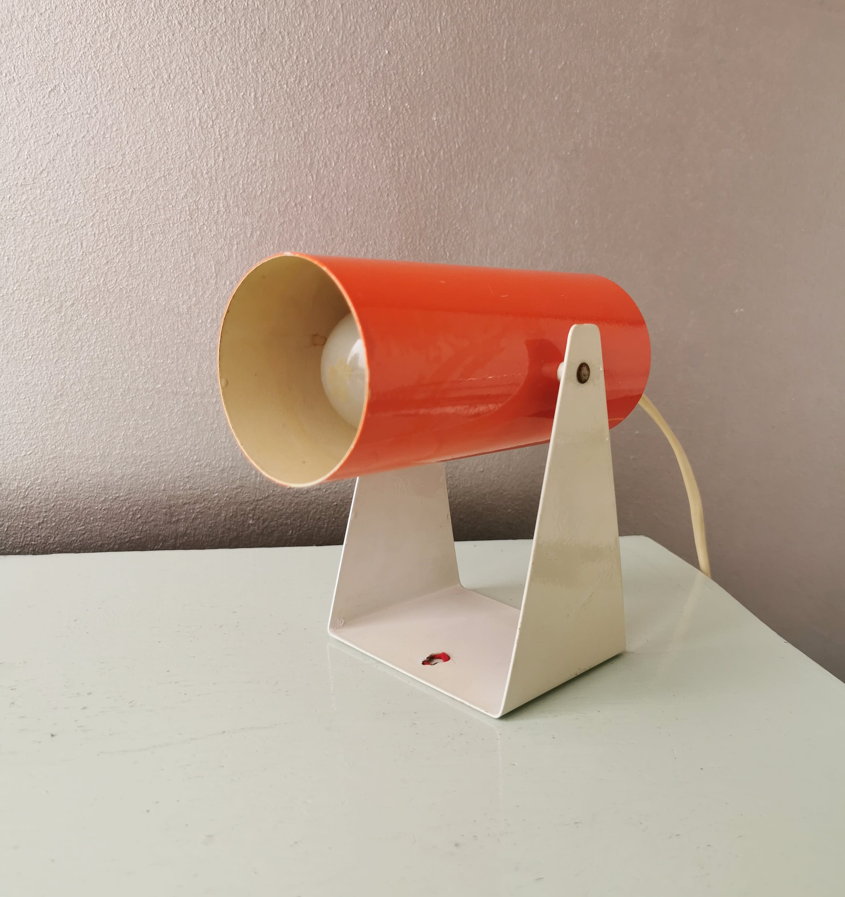 Vintage metal desk lamp wall lamp from the seventies
