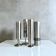 Set of 4 Cylindrical Vases – Brutalist | Mid Century Modern Design
