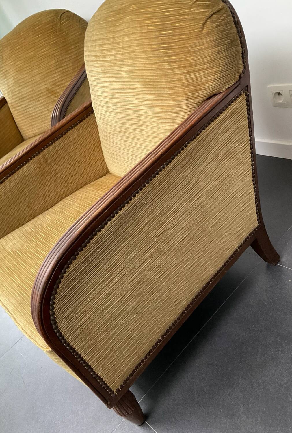 Pair of Art Deco armchairs