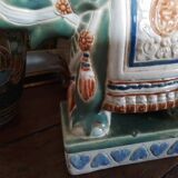 Éléphant porte plante vintage
