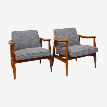 Pair armchairs gfm-87 Juliusz Kedziorek edited Gościcińskie 1960