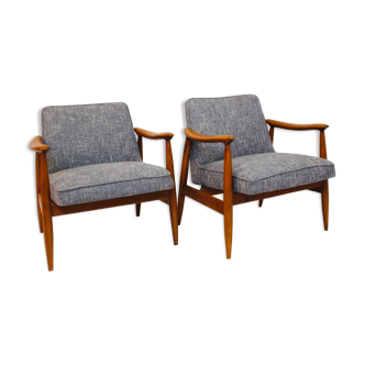 Pair armchairs gfm-87 Juliusz Kedziorek edited Gościcińskie 1960