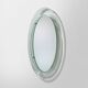 Wall mirror with curved glass frame by Metalvetro, 1970s