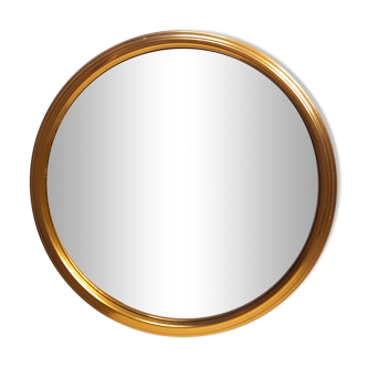 Round mirror tray with gold edge - 1950s