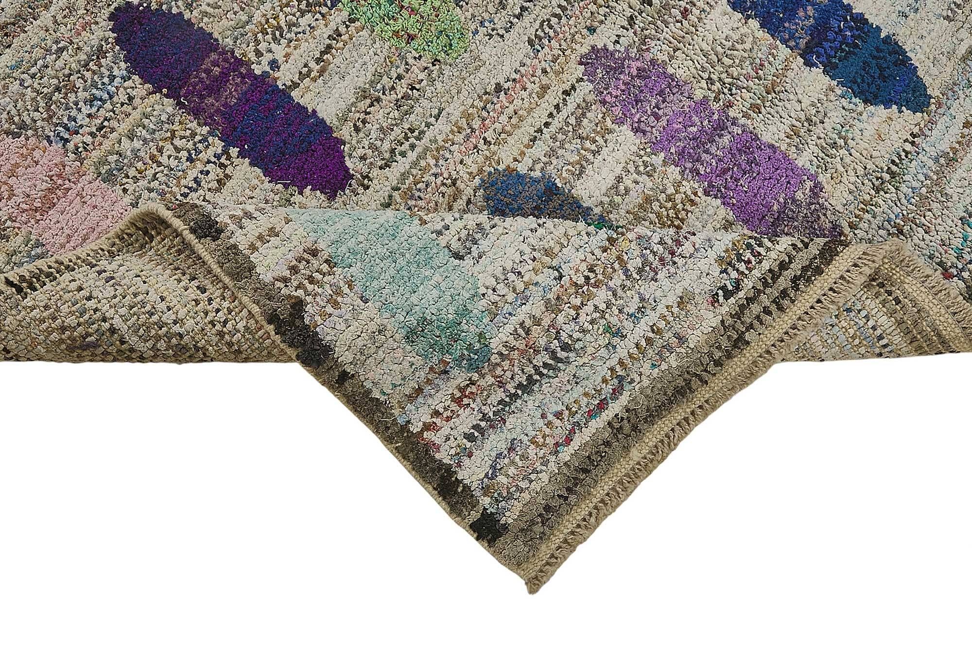 Handwoven Turkish Recycled Boho Rug 170 cm x 248 cm