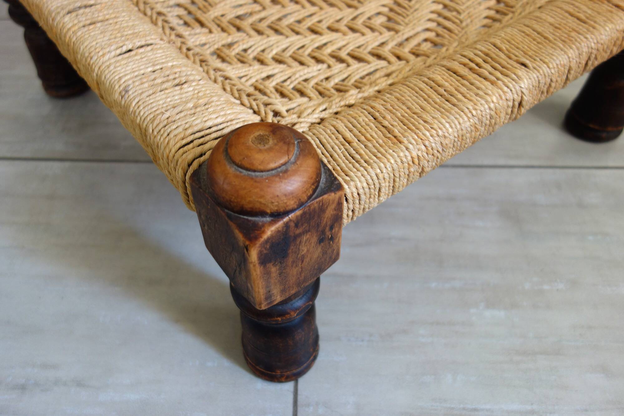 2 chaises traditionnelles Pida, Inde, années 50/60