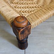 2 traditional Pida chairs, India, 1950s/60s