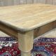 19th century English fir farmhouse table with one drawer