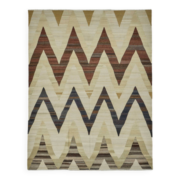 Kilim décoratif tribal contemporain 283 cm x 362 cm