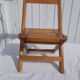 Folding wooden chair for children